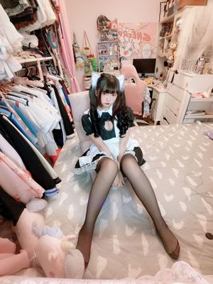 [COS Welfare] Dwuwymiarowe piękno Furukawa kagura - czarna jedwabna pokojówka z otwartą klatką piersiową