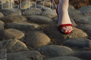 [丽 柜 LiGui] Model Helen "De lente is hier" Zijden voetfoto