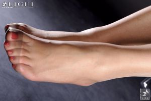 Model Cherry „Piękne nogi i wysokie obcasy nauczycielki w college'u” [丽 柜 LiGui] Zdjęcie z pięknymi nogami i nefrytowymi stopami