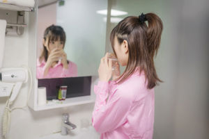 [Net Red COSER] 아니메 블로거 Kitaro Kitaro - 핑크 셔츠