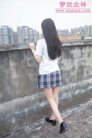 [Bogini snu Silk MSLASS] Wang Jiaojiao Rooftop JK Girl